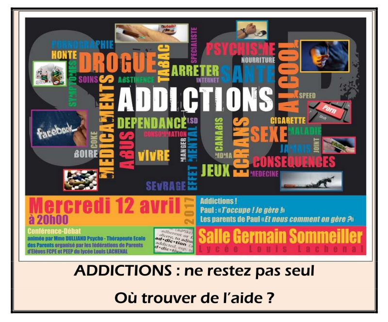 ADDICTIONS : ne restez pas seul - Où trouver de l’aide ?